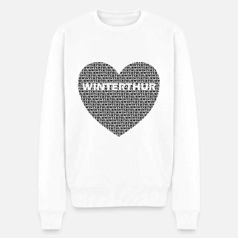 Cœur de Winterthur - Pull Premium bio Homme - blanc