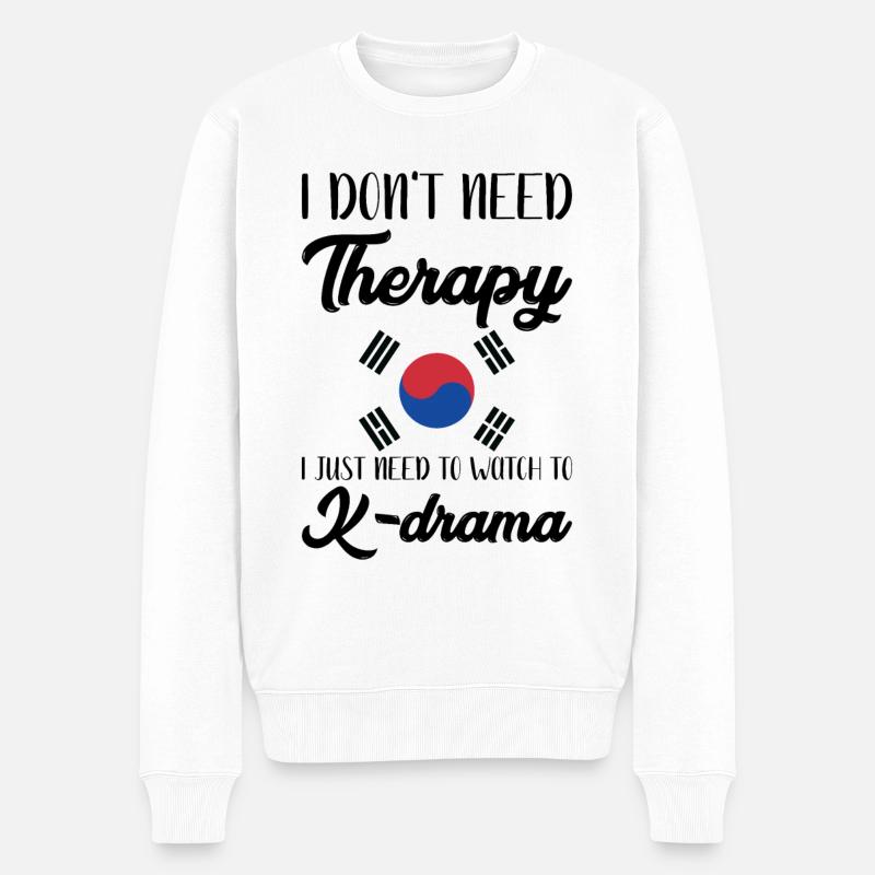 K-Drama Kdrama Corée corée du Sud Séoul K-Drama - Pull Premium bio Homme - blanc
