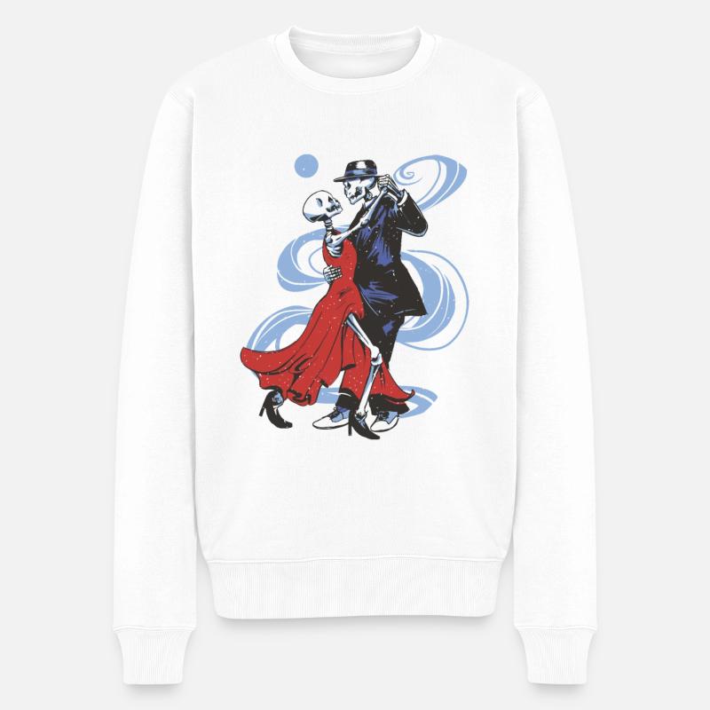 Conception de squelettes dansants - Pull Premium bio Homme - blanc