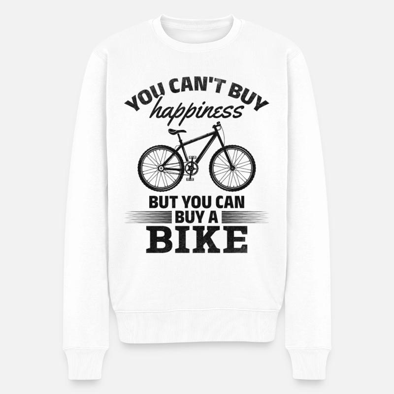 Sie können kein Glück kaufen, aber Sie können - Männer Premium Bio Pullover - Weiß