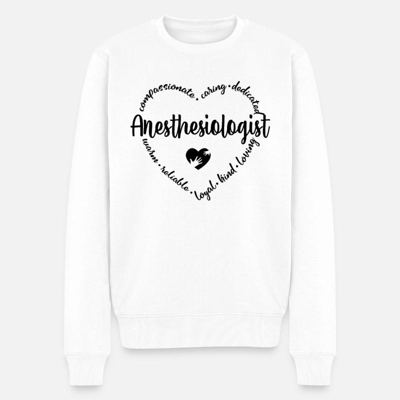 Anesthésiste - Pull Premium bio Homme - blanc