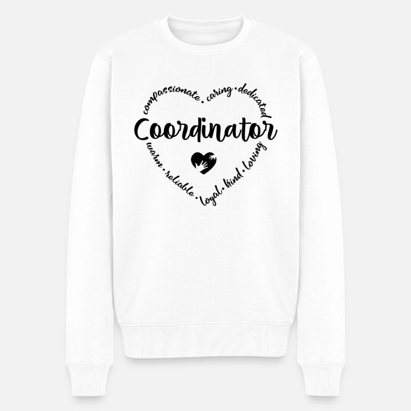 Coordinateur - Pull Premium bio Homme - blanc