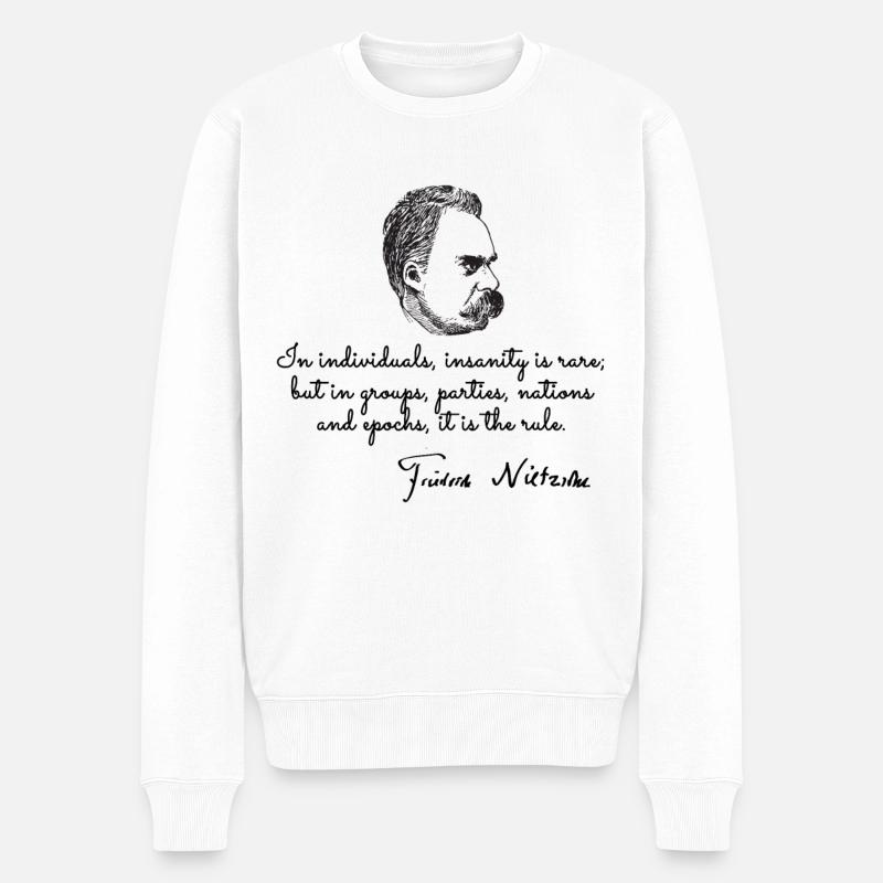Citations sur Nietzsche - Pull Premium bio Homme - blanc
