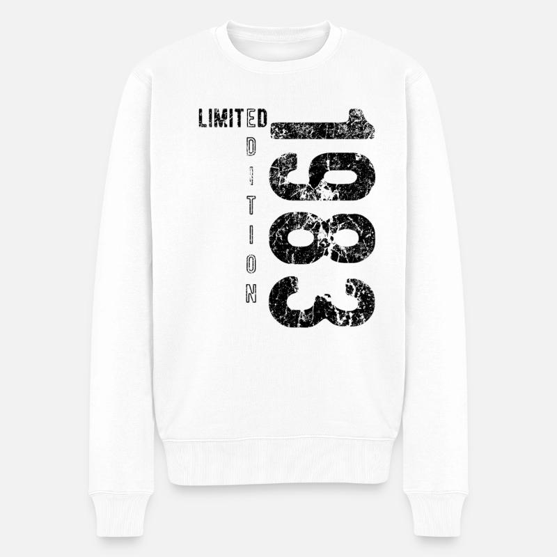Édition limitée 1983 Anniversaire Naissance 1983 - Pull Premium bio Homme - blanc