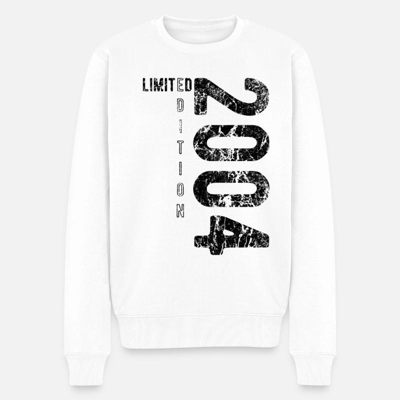 Limited Edition 2004 Geburtstag Jahrgang 2004 - Männer Premium Bio Pullover - Weiß