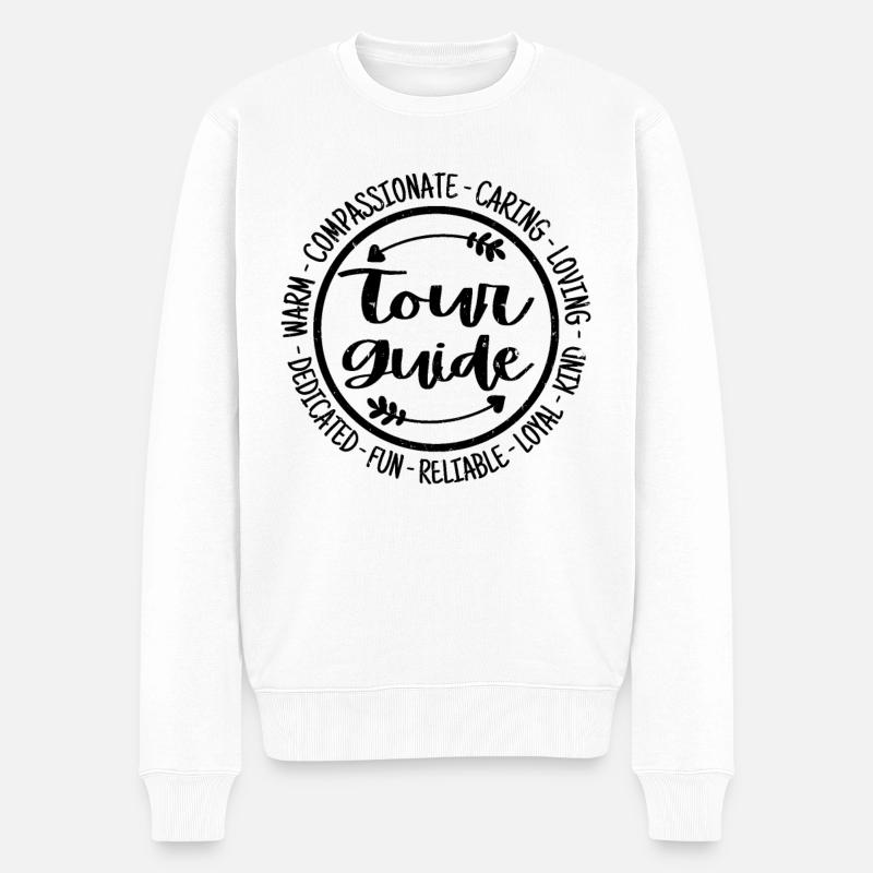 Guide touristique Vintage Cadeau - Pull Premium bio Homme - blanc