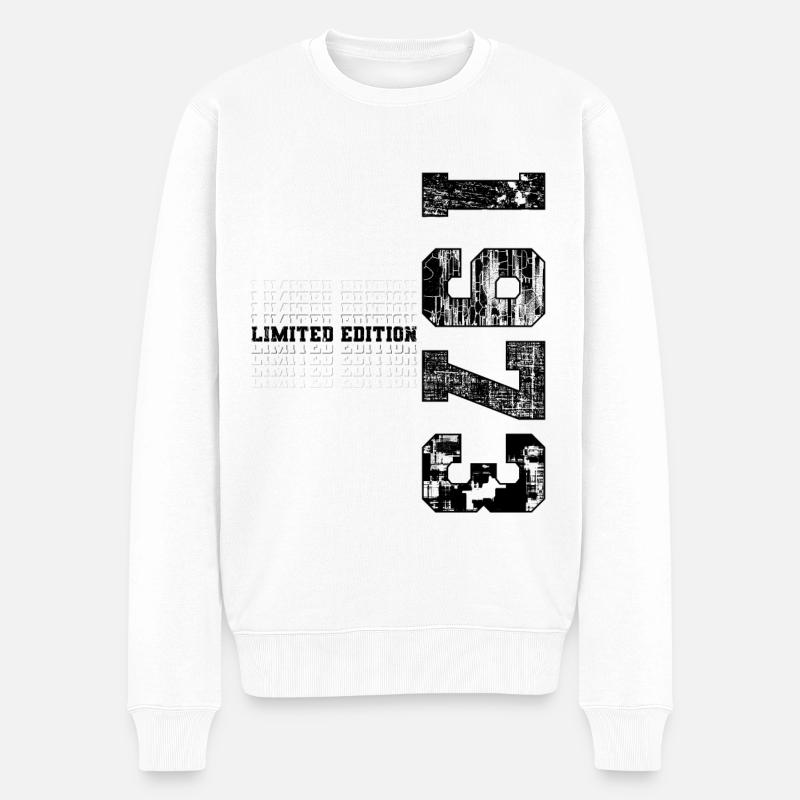 Édition limitée 1973 Année de naissance 1973 Anniversaire - Pull Premium bio Homme - blanc