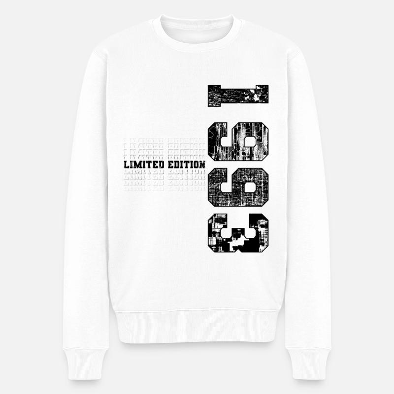 Limited Edition 1993 Geburtsjahr 1993 Geburtstag - Männer Premium Bio Pullover - Weiß