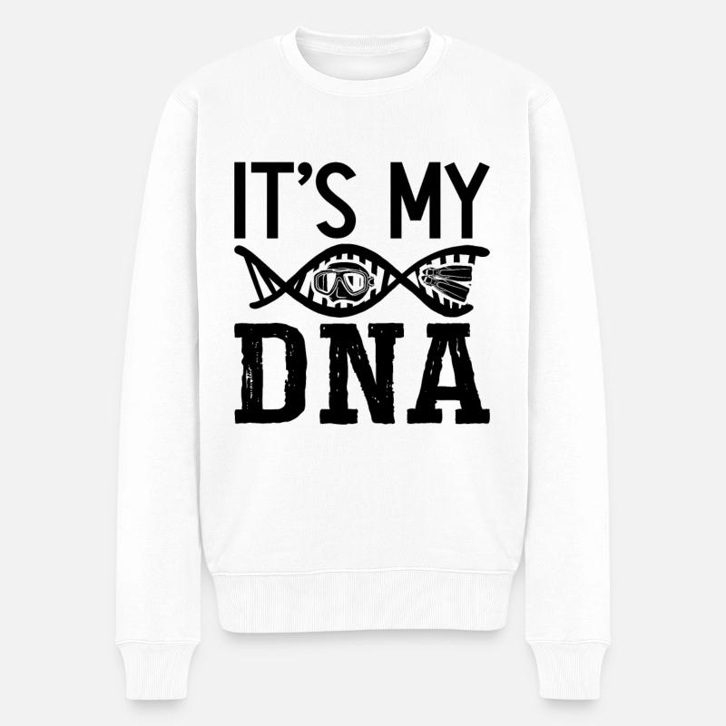 Idée cadeau apnée - Pull Premium bio Homme - blanc