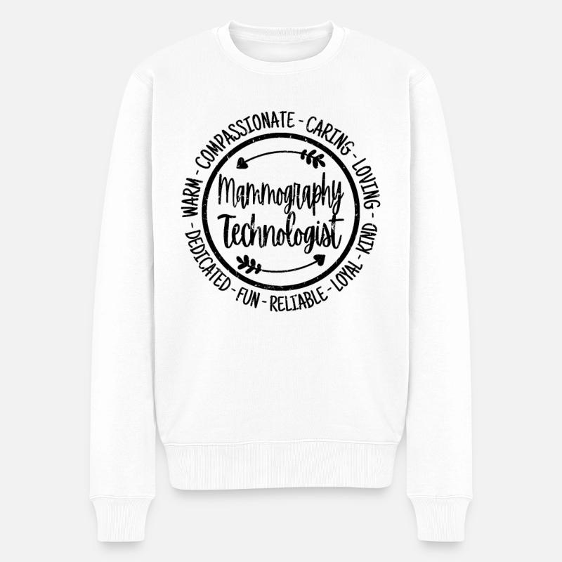Technologue en mammographie - Pull Premium bio Homme - blanc