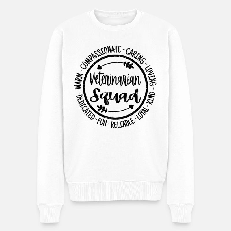 Escouade vétérinaire - Pull Premium bio Homme - blanc