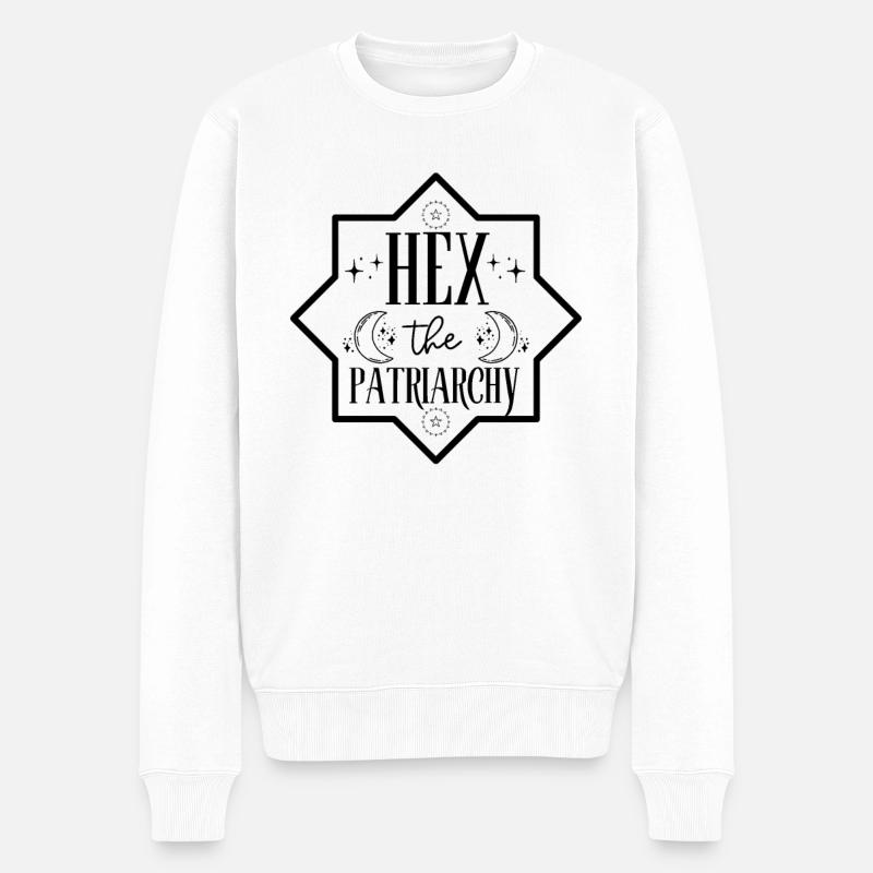 Hex Das Patriarchat - Männer Premium Bio Pullover - Weiß