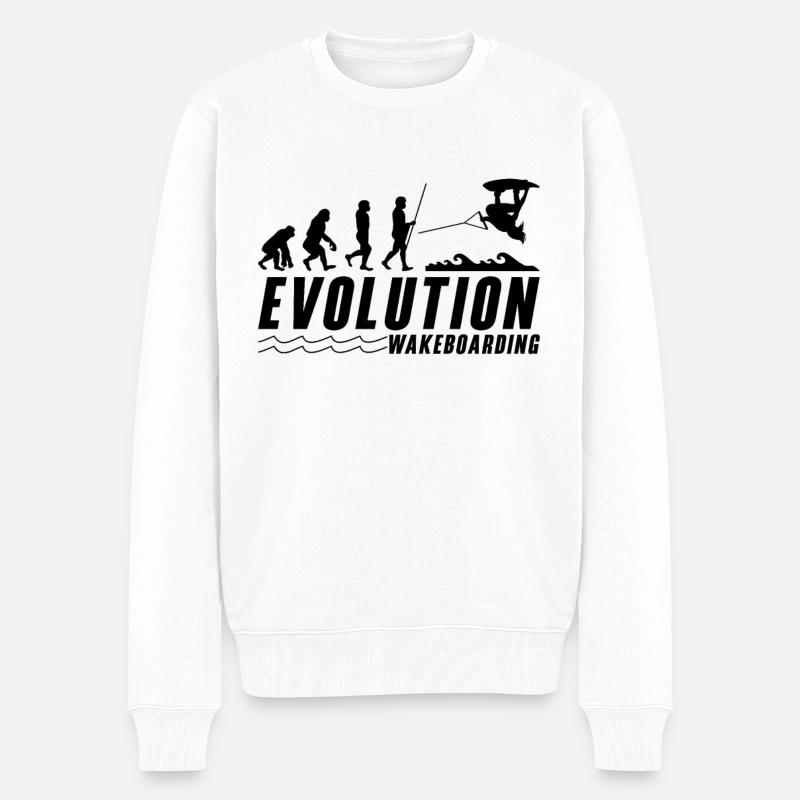 Wakeboard Wakeboarder Wakeboarding Idée Cadeau - Pull Premium bio Homme - blanc