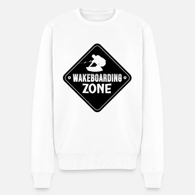 Wakeboarder Wakeboard Wakeboard Idée Cadeau - Pull Premium bio Homme - blanc