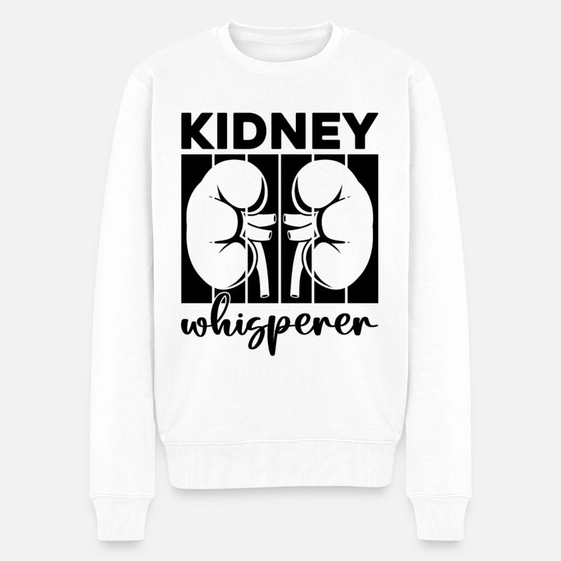 Dialysetechniker Nephrologie Dialyse Geschenkidee - Männer Premium Bio Pullover - Weiß