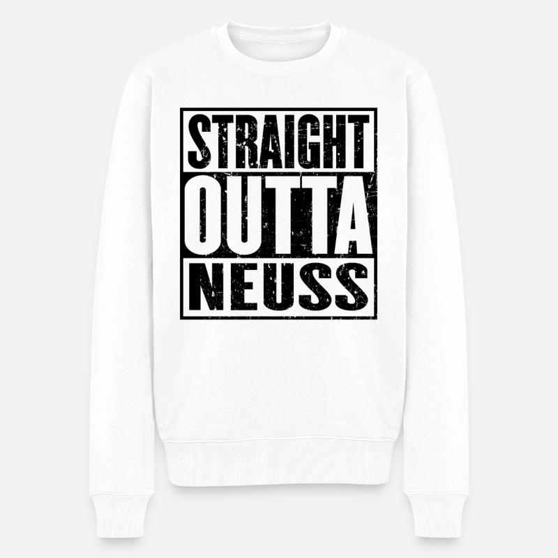 Direkt aus Neuss - Männer Premium Bio Pullover - Weiß
