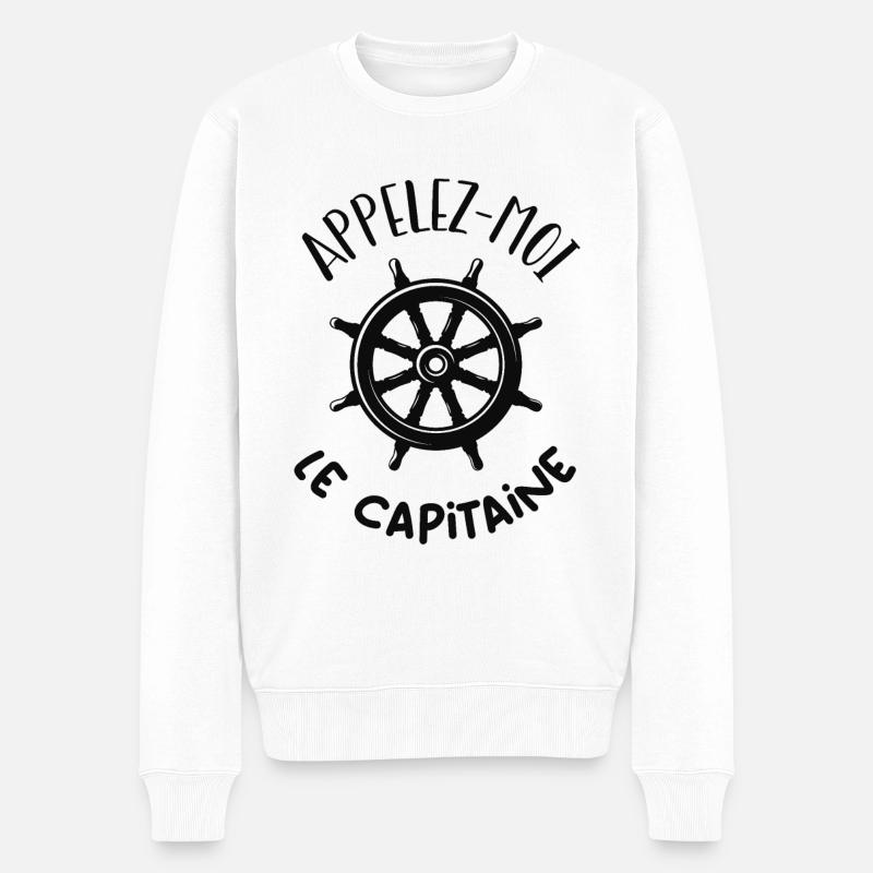 Appelez-moi le capitaine - Pull Premium bio Homme - blanc