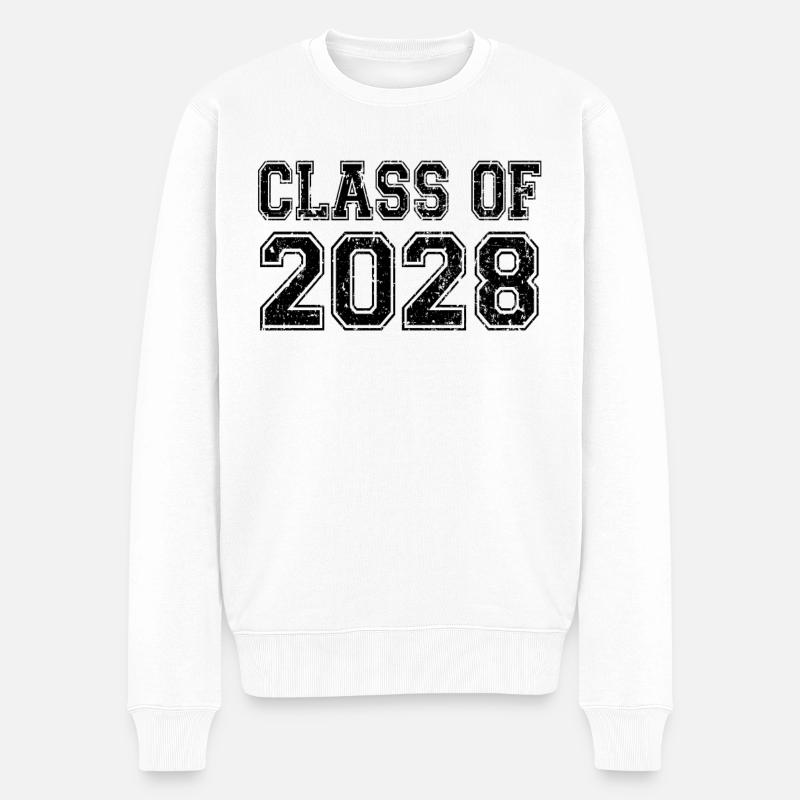 Classe de 2028 - Pull Premium bio Homme - blanc