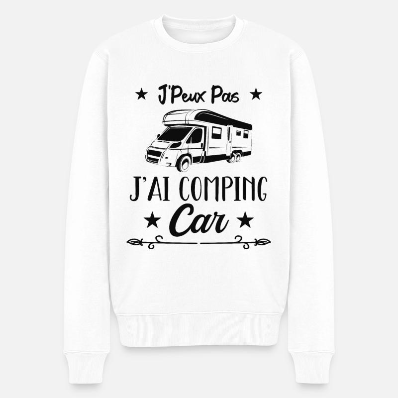 Je Peux Pas J'ai Camping - Pull Premium bio Homme - blanc