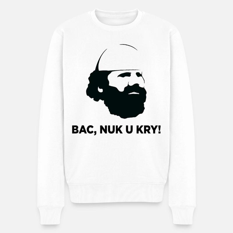 BAC, NUK U KRY - Pull Premium bio Homme - blanc