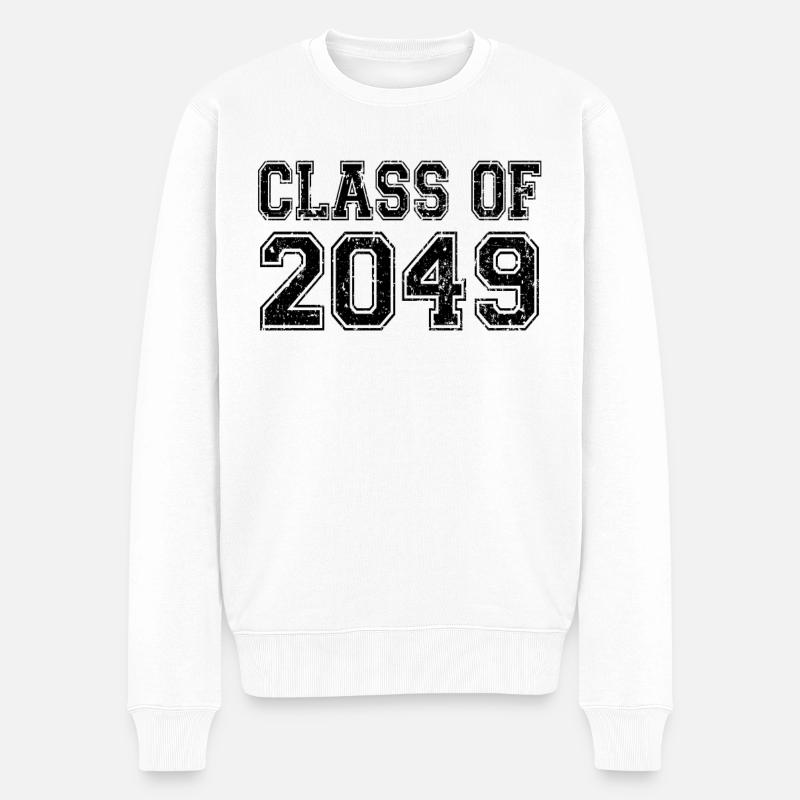 Klasse von 2049 - Männer Premium Bio Pullover - Weiß