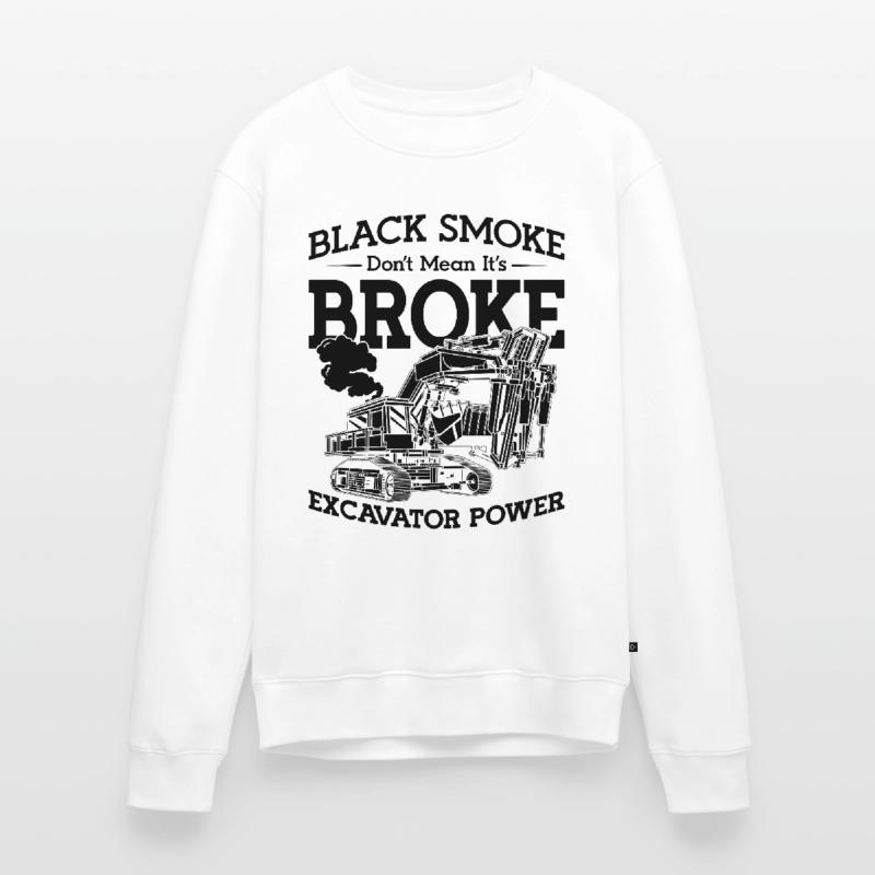 Baggerfahrer Bauarbeiter Bagger Geschenkidee Männer Premium Bio Pullover