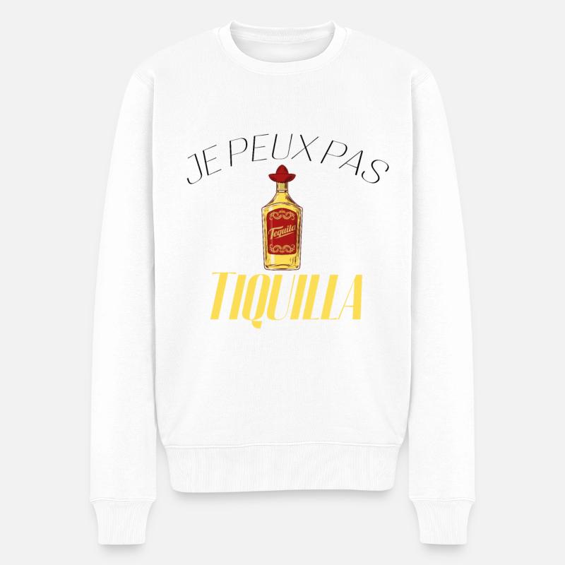 Je peux pas j'ai Tequila - Pull Premium bio Homme - blanc