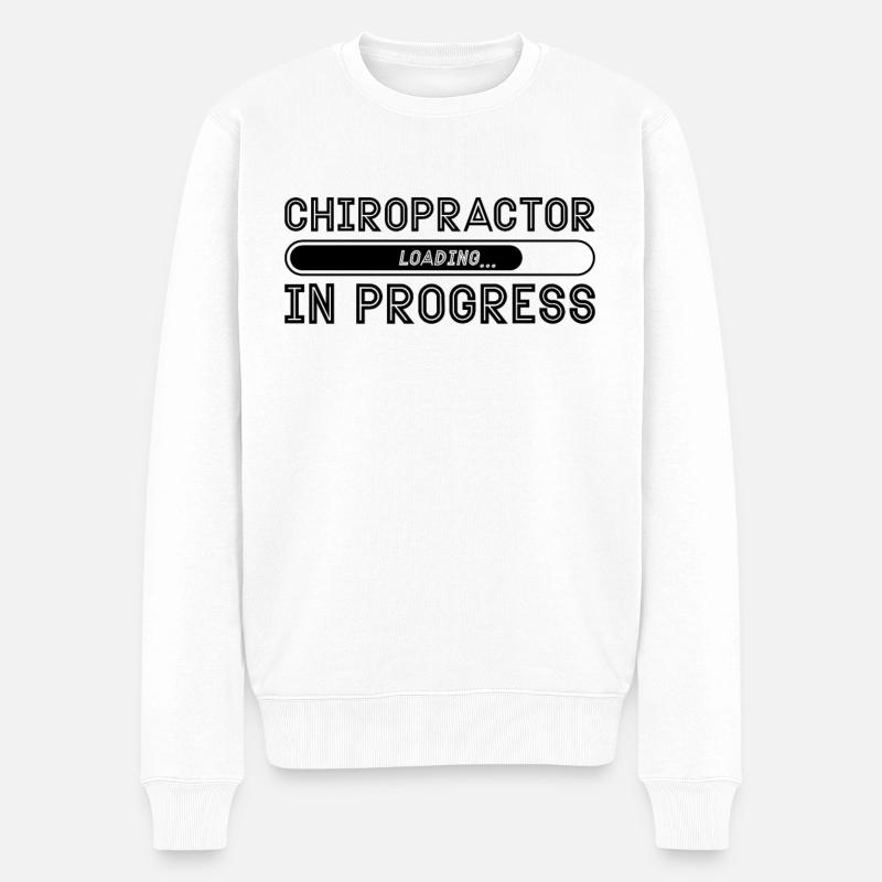 Chiropraktiker Physio Chiropraktik Geschenkidee - Männer Premium Bio Pullover - Weiß