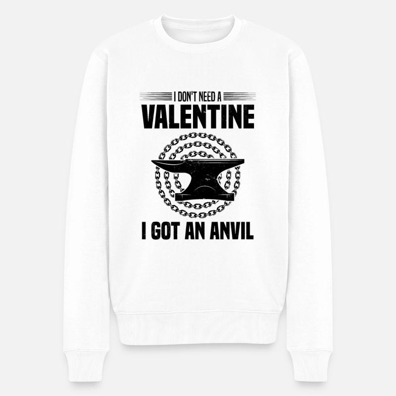 Forgeron - Pull Premium bio Homme - blanc