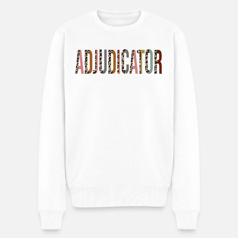 Schiedsrichter - Männer Premium Bio Pullover - Weiß