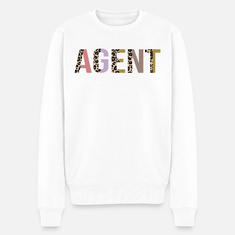 Agent - Pull Premium bio Homme - blanc