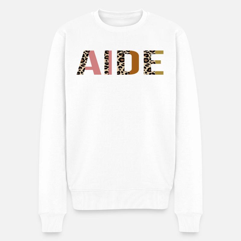 Aide - Pull Premium bio Homme - blanc