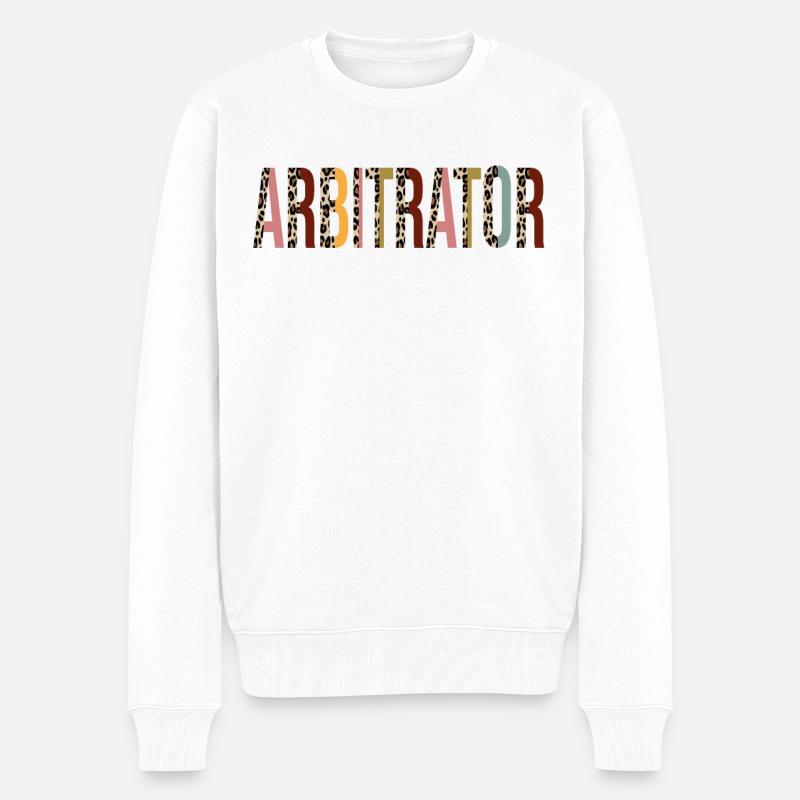 Schiedsrichter - Männer Premium Bio Pullover - Weiß