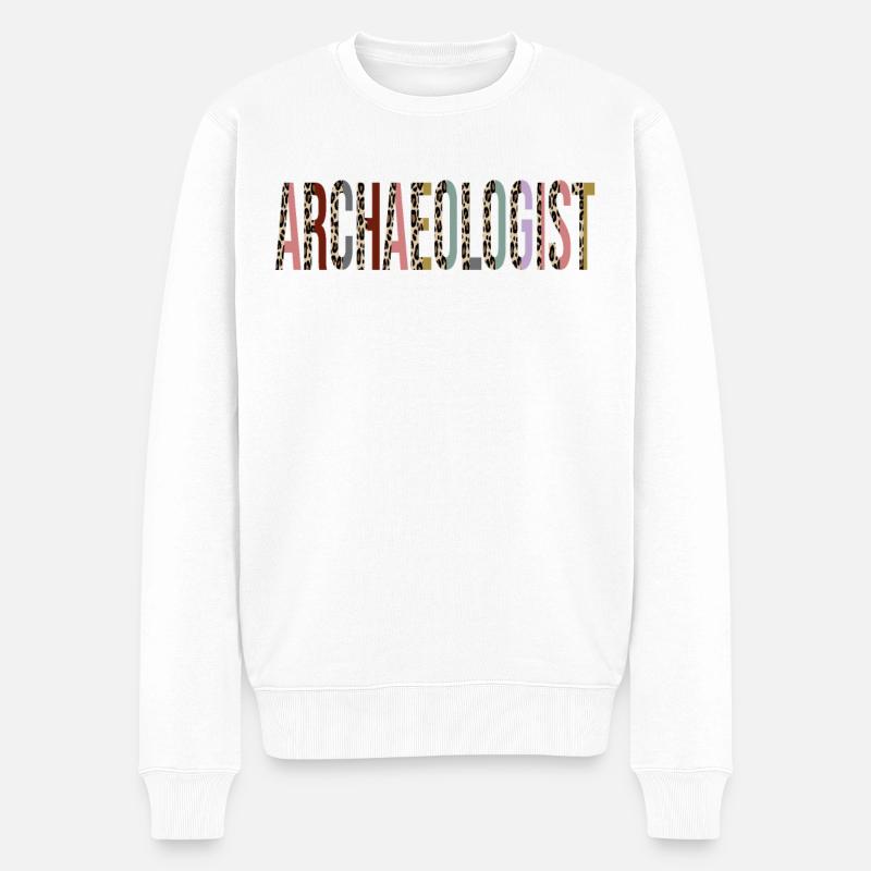Archéologue - Pull Premium bio Homme - blanc