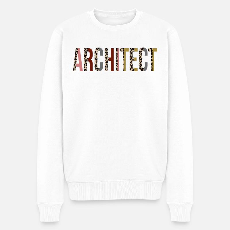 Architekt - Männer Premium Bio Pullover - Weiß