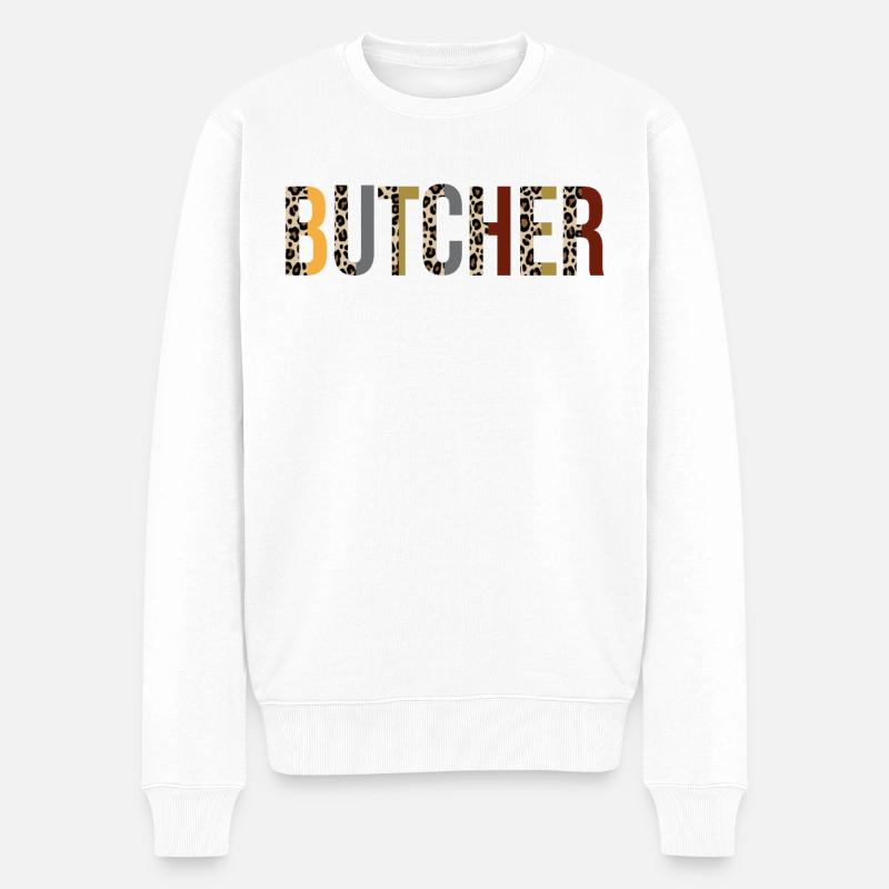 Boucher - Pull Premium bio Homme - blanc
