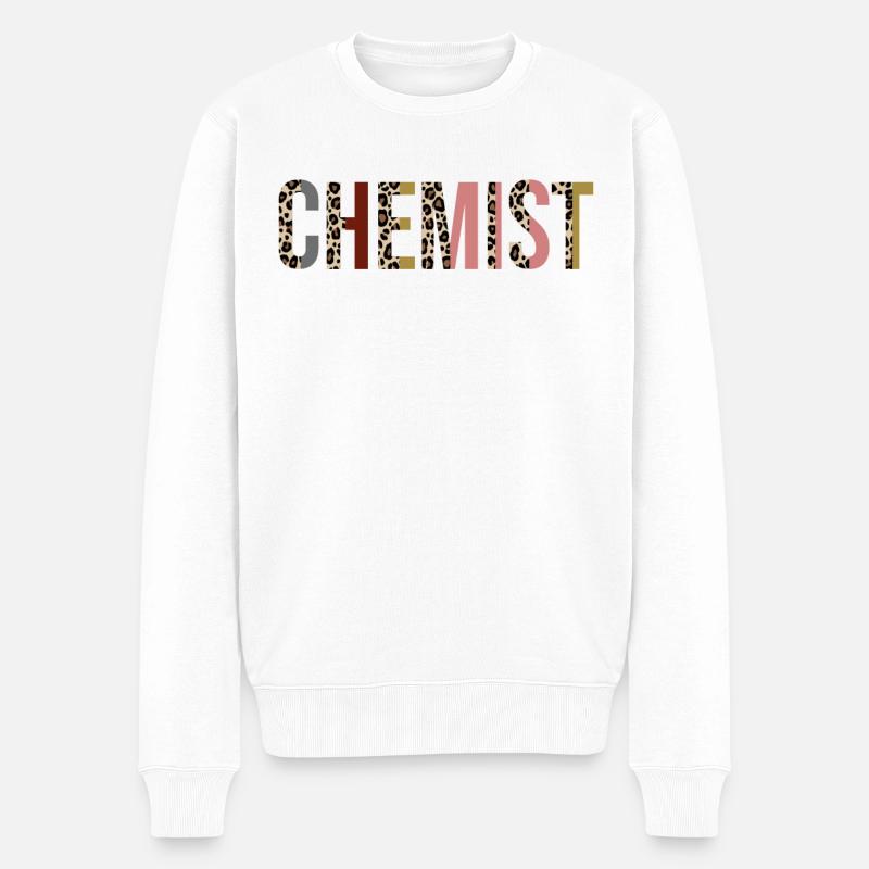 Chemiker - Männer Premium Bio Pullover - Weiß