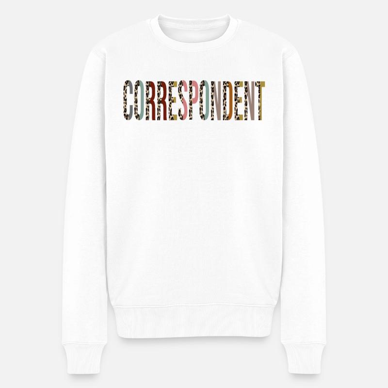 Correspondant - Pull Premium bio Homme - blanc