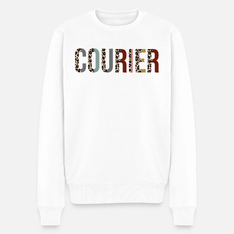 Eilbote - Männer Premium Bio Pullover - Weiß