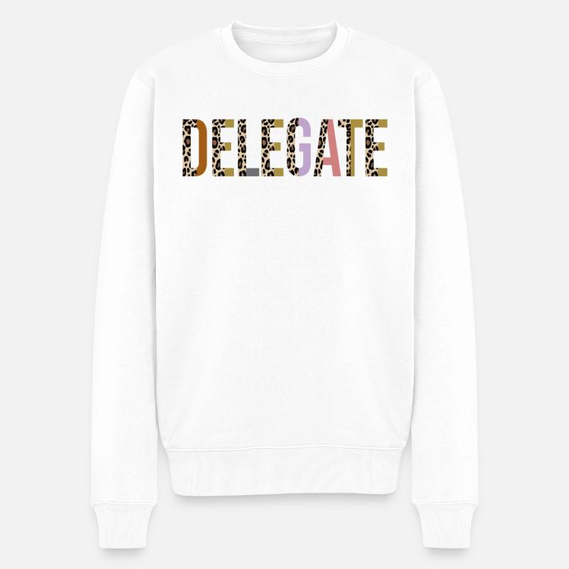 Delegate - Men's Premium Organic Jumper - white