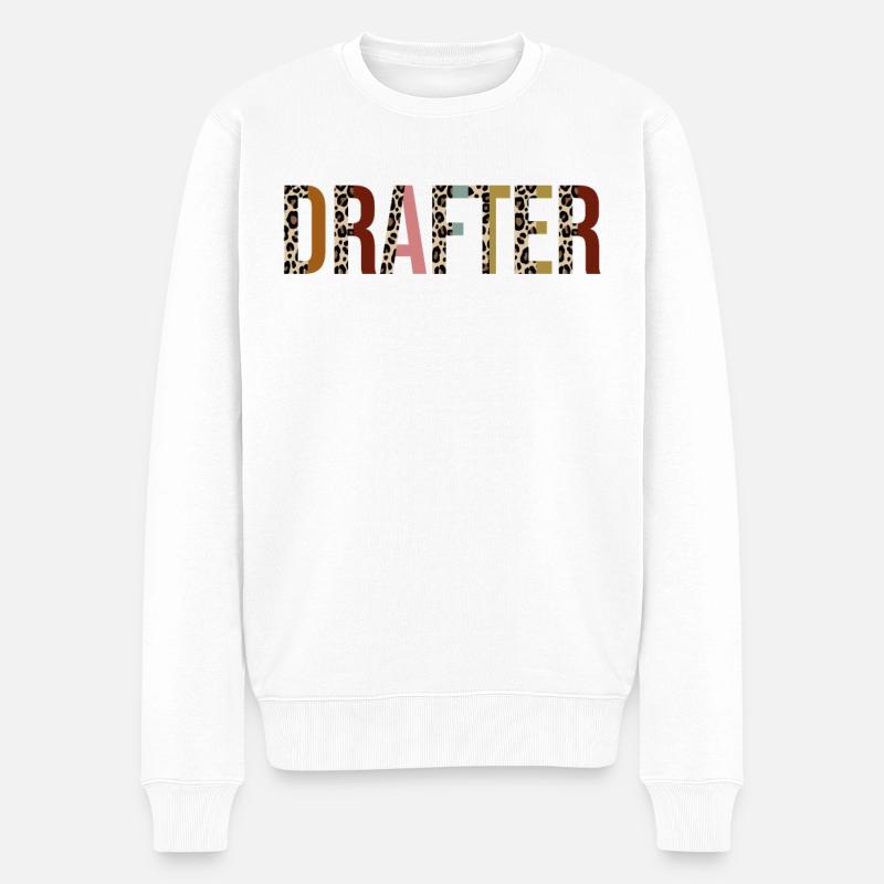 Verfasser - Männer Premium Bio Pullover - Weiß