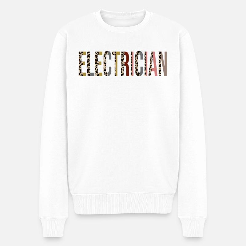 Elektriker - Männer Premium Bio Pullover - Weiß
