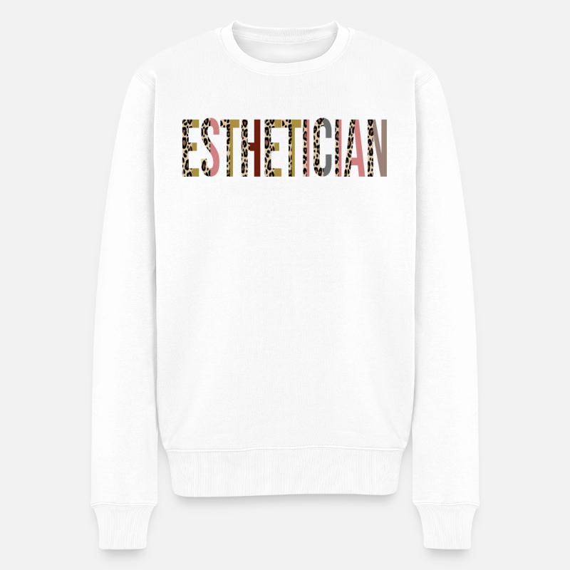 Kosmetikerin - Männer Premium Bio Pullover - Weiß