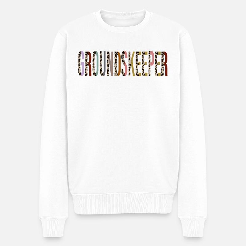 Platzwart - Männer Premium Bio Pullover - Weiß