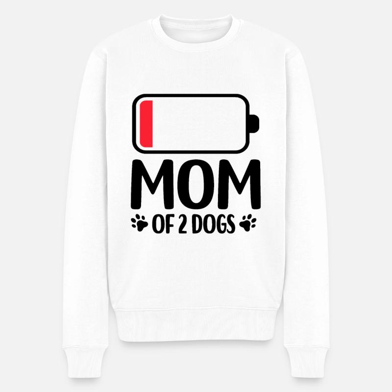 Hunde - Männer Premium Bio Pullover - Weiß
