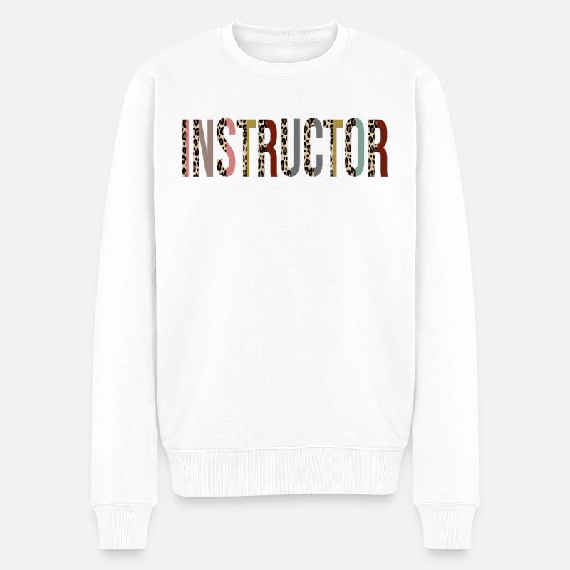 Lehrer - Männer Premium Bio Pullover - Weiß