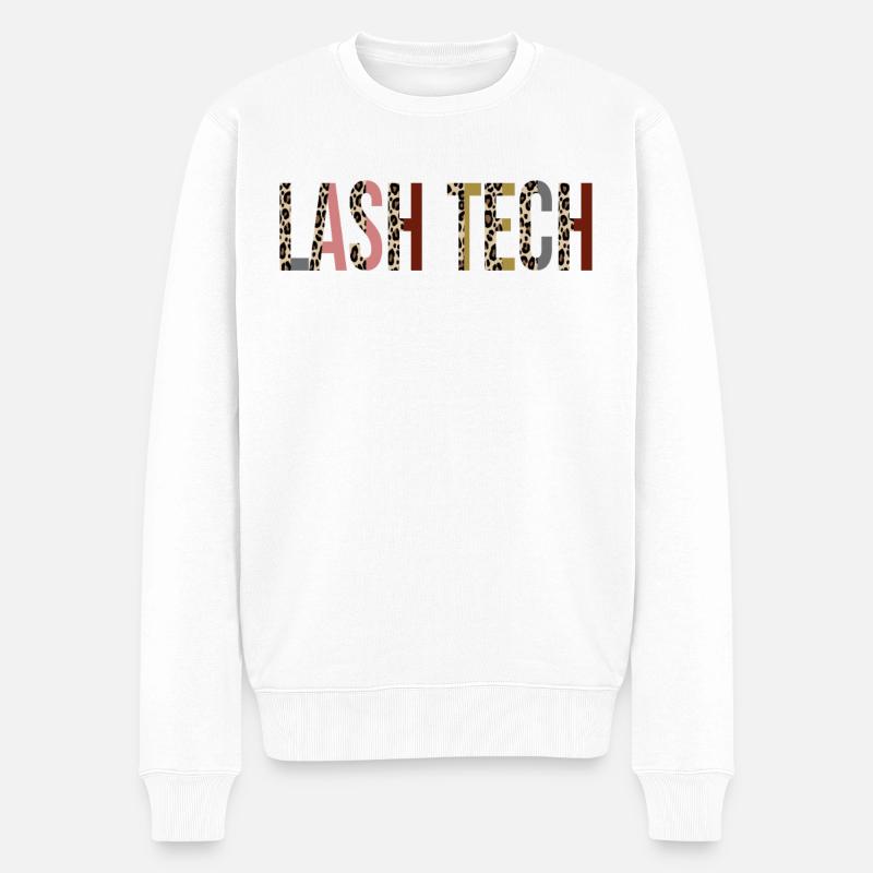 Lash Tech - Pull Premium bio Homme - blanc