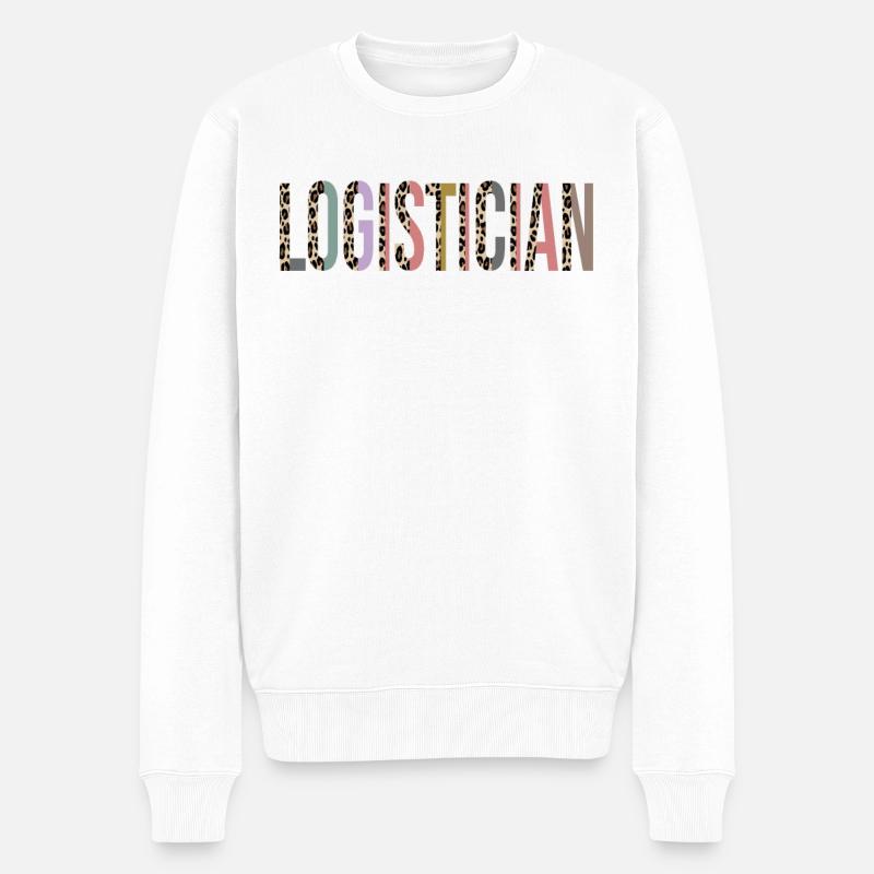 Logistiker - Männer Premium Bio Pullover - Weiß