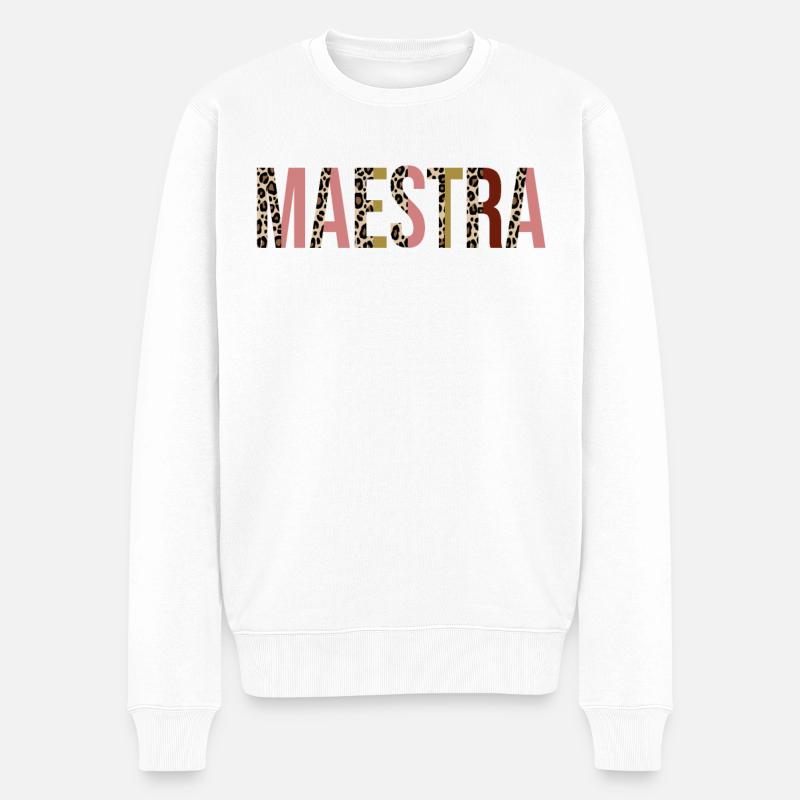 Maestra - Pull Premium bio Homme - blanc