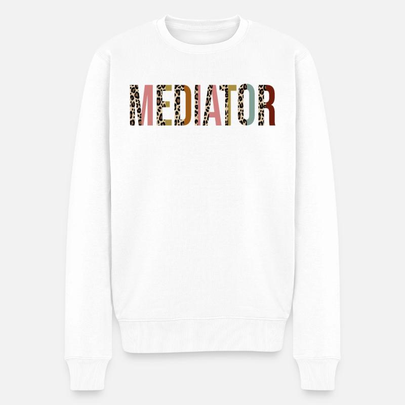 Médiateur - Pull Premium bio Homme - blanc